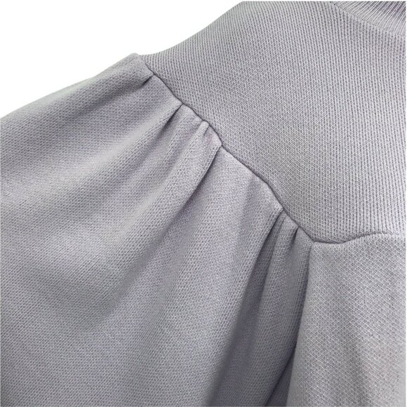 Top Shop Womens Dolman Balloon Sleeve Pullover Knit lilac Purple Sweater Size 12 - Picture 3 of 9